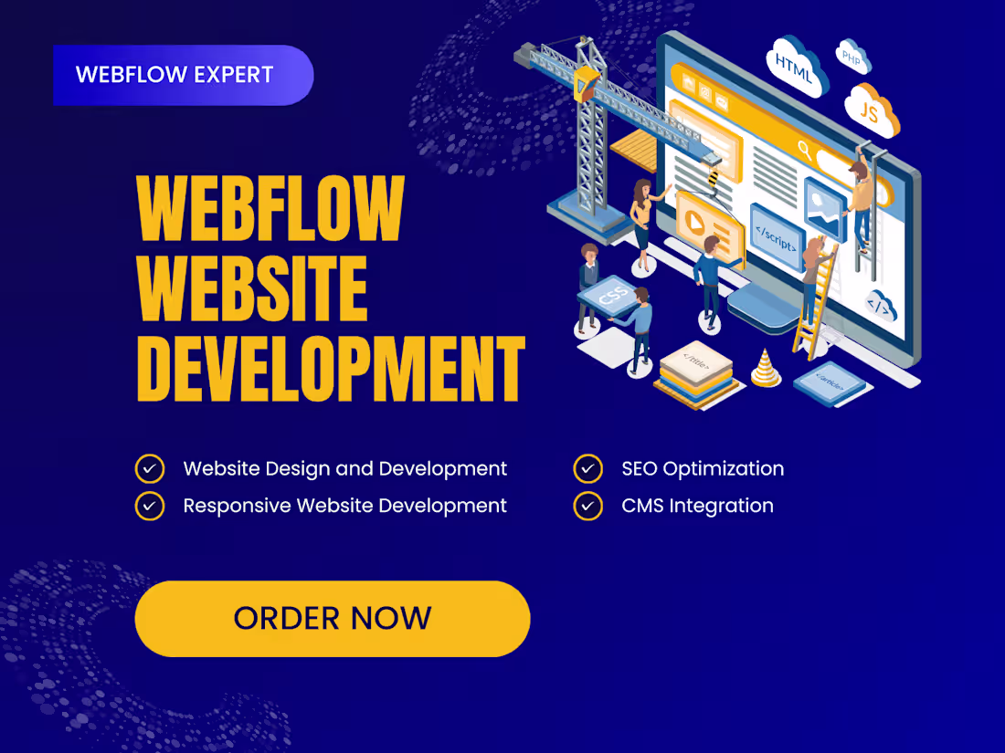 Cover image for WEBFLOW LANDING PAGE (Development)