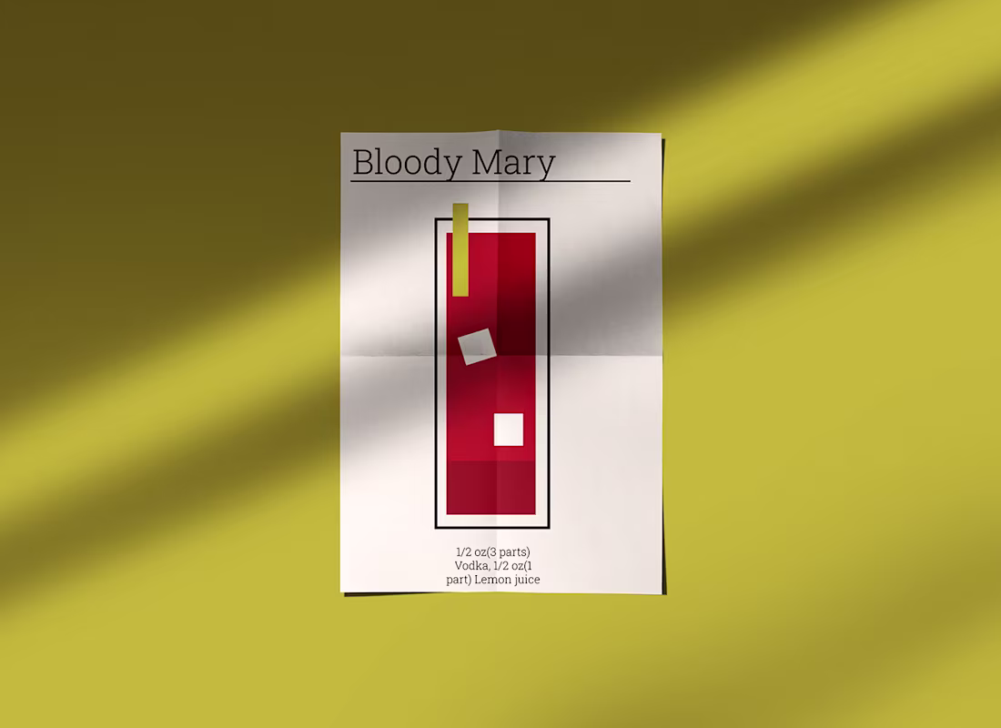 Cover image for Cocktail posters on Behance