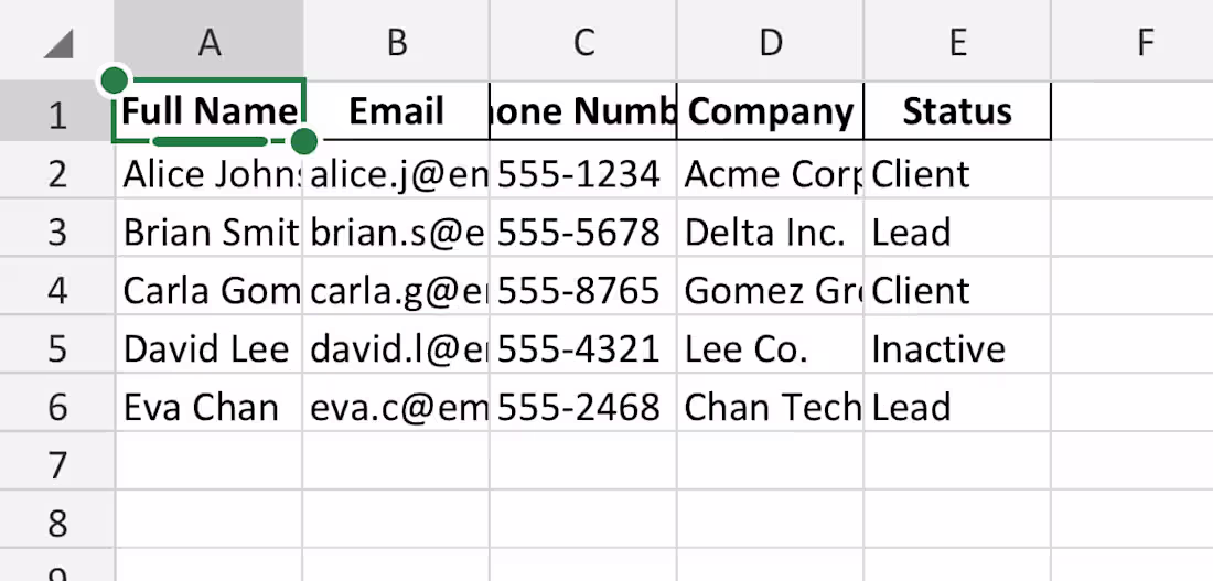 Cover image for Excel Cleanup Sample