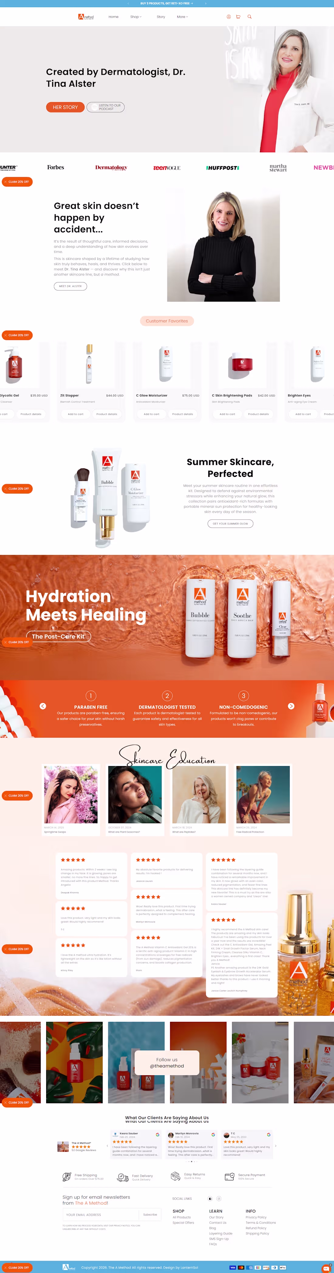 Cover image for Premium Medical-Grade Skincare Brand Website
I