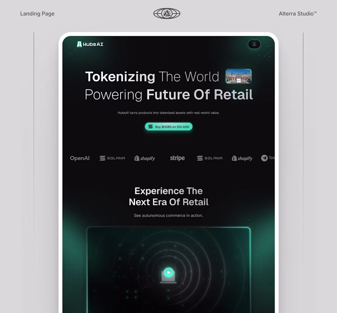 Cover image for Landing page I worked on at my studio. This was for a compan...