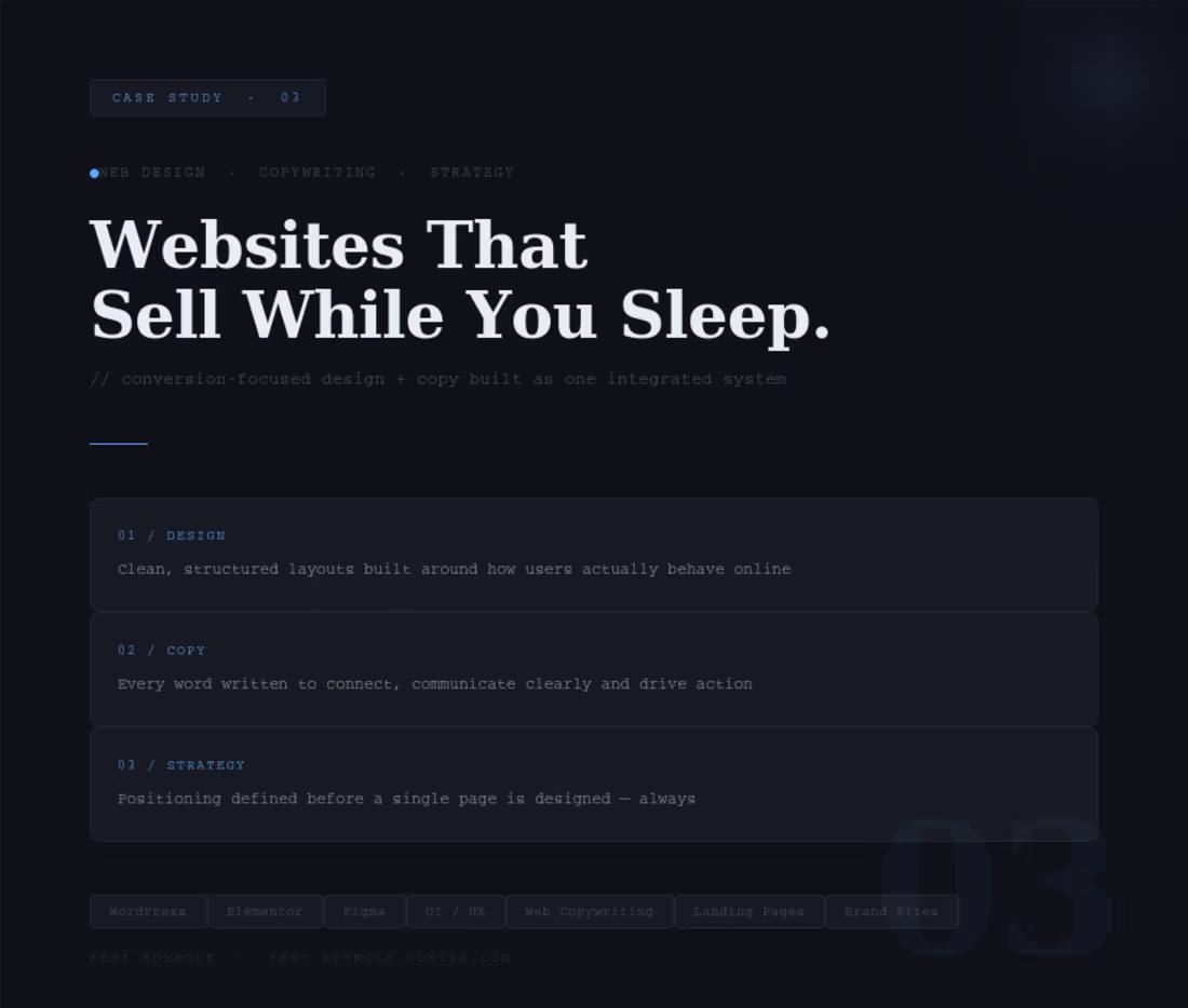 Cover image for Website That Sells
The Challenge Most websites