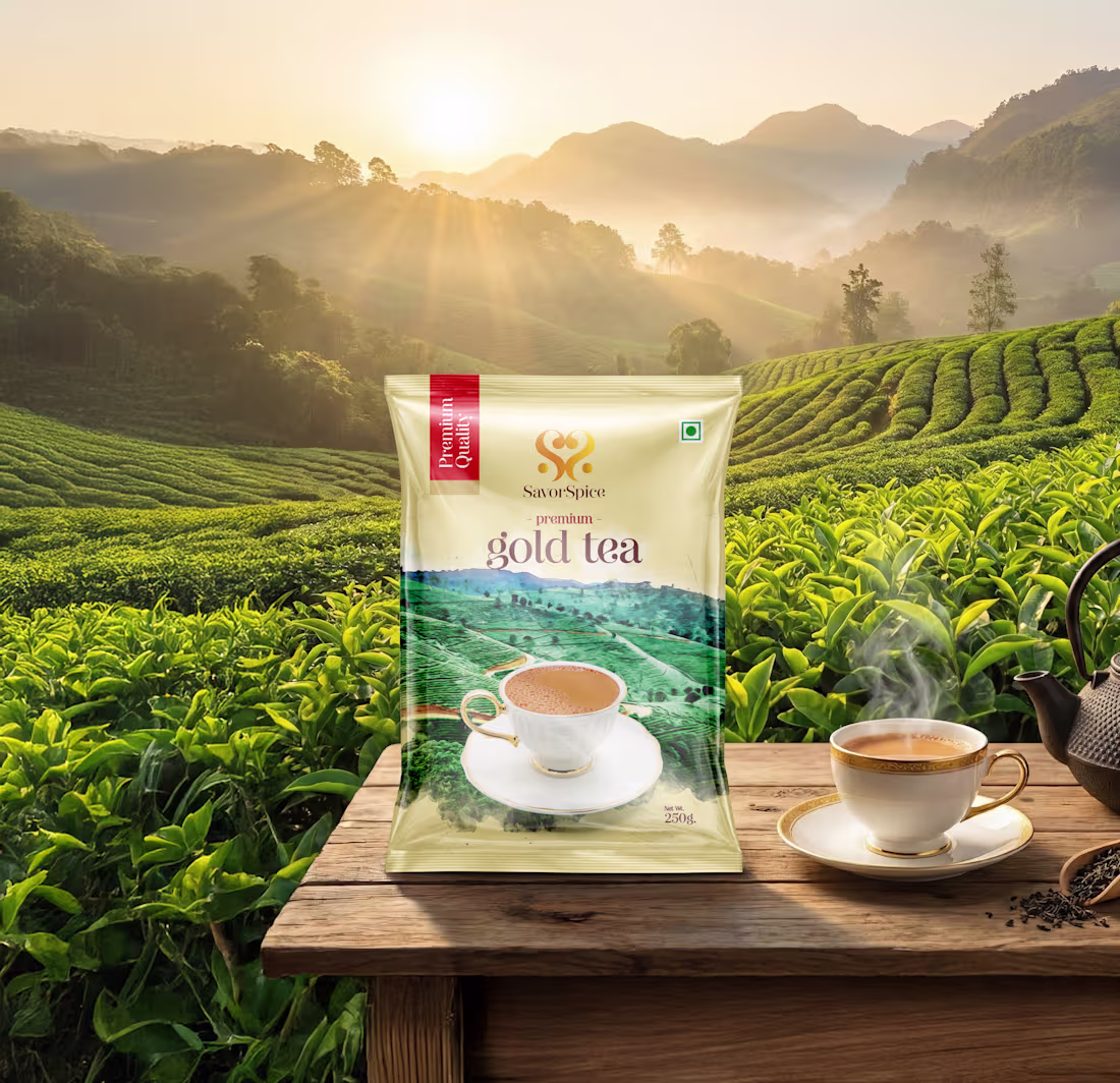 Cover image for SavorSpice — Premium Tea Packaging Design The difference bet...