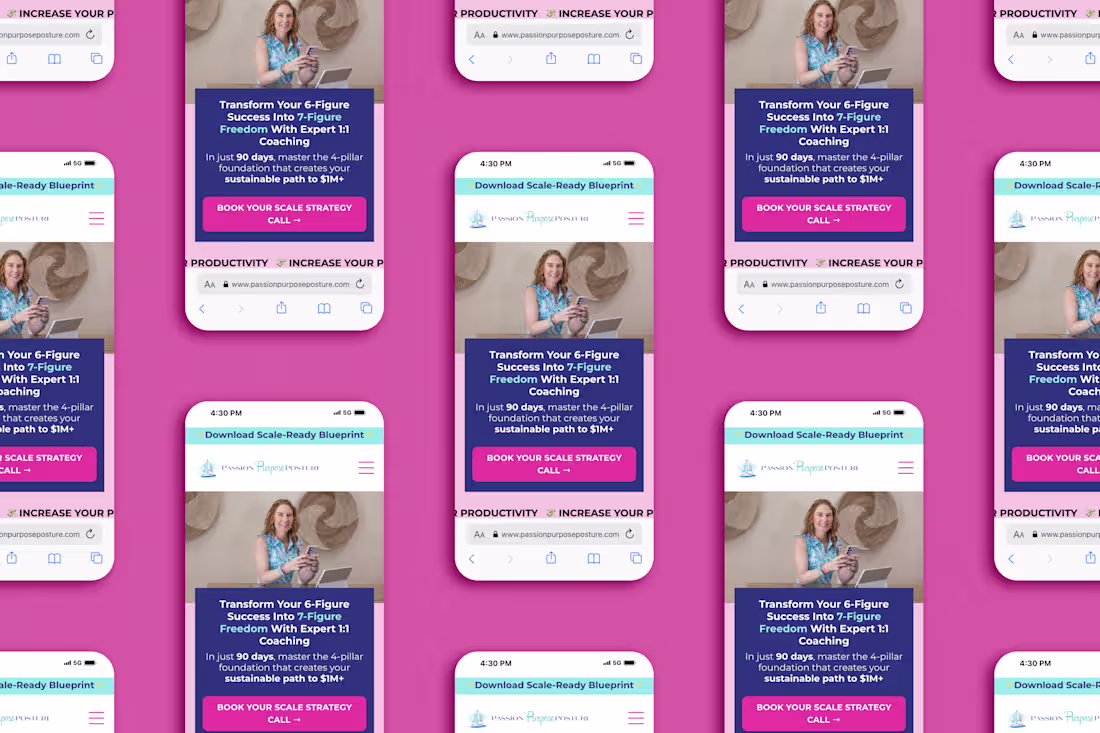 Cover image for Kajabi Website Design for Sailynn, Fun Business Coach + Spea...