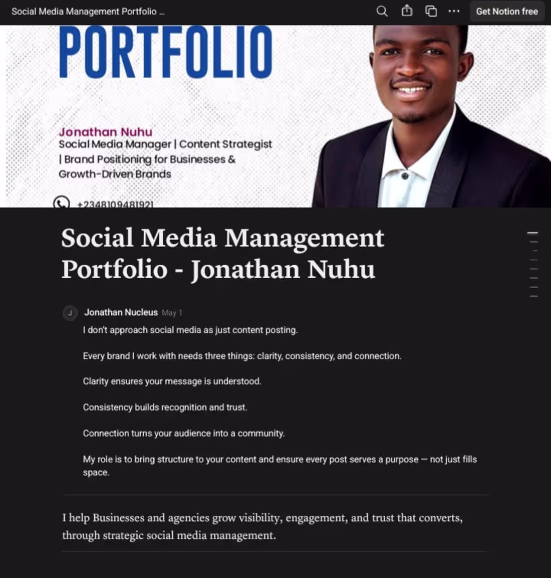 Cover image for My portfolio 
Click the link