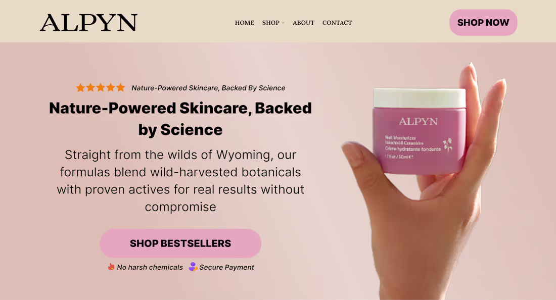 Cover image for Homepage Redesign on Figma for Alpyn