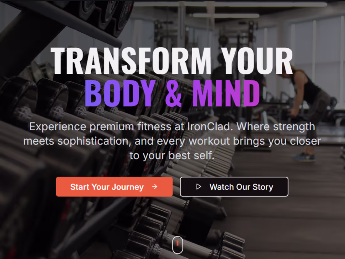 Cover image for IronClad Fitness - Premium Gym & Fitness Center