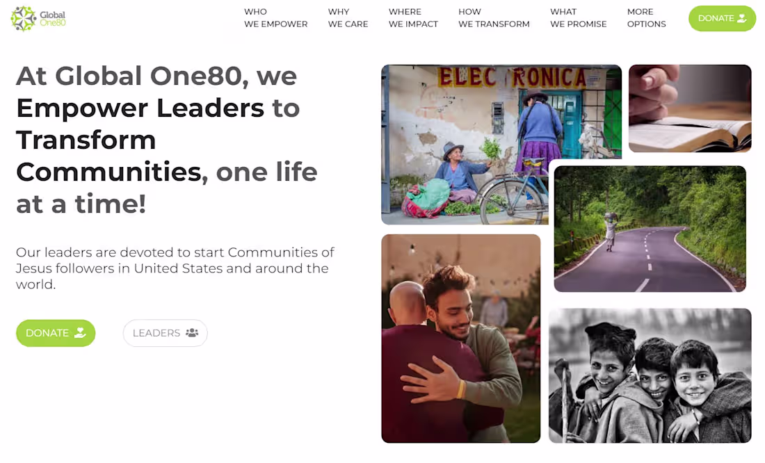 Cover image for Global One80 - Empowered Leaders ~ Transformed Communities