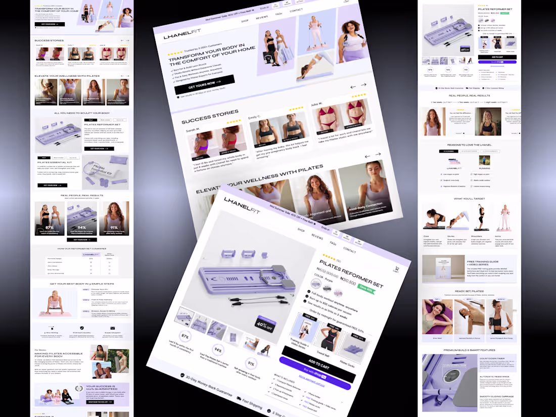 Cover image for High-performing landing page Built on Replo