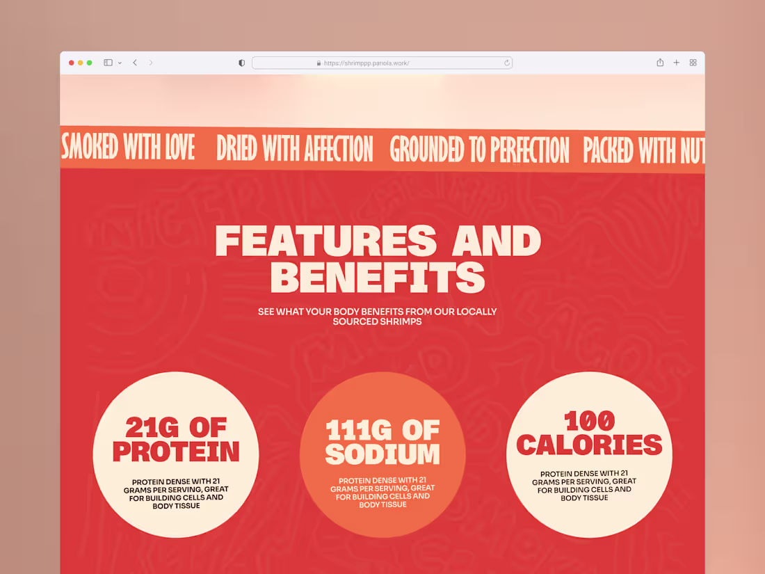 Cover image for Interactive Marketing Site for Shrimppp
