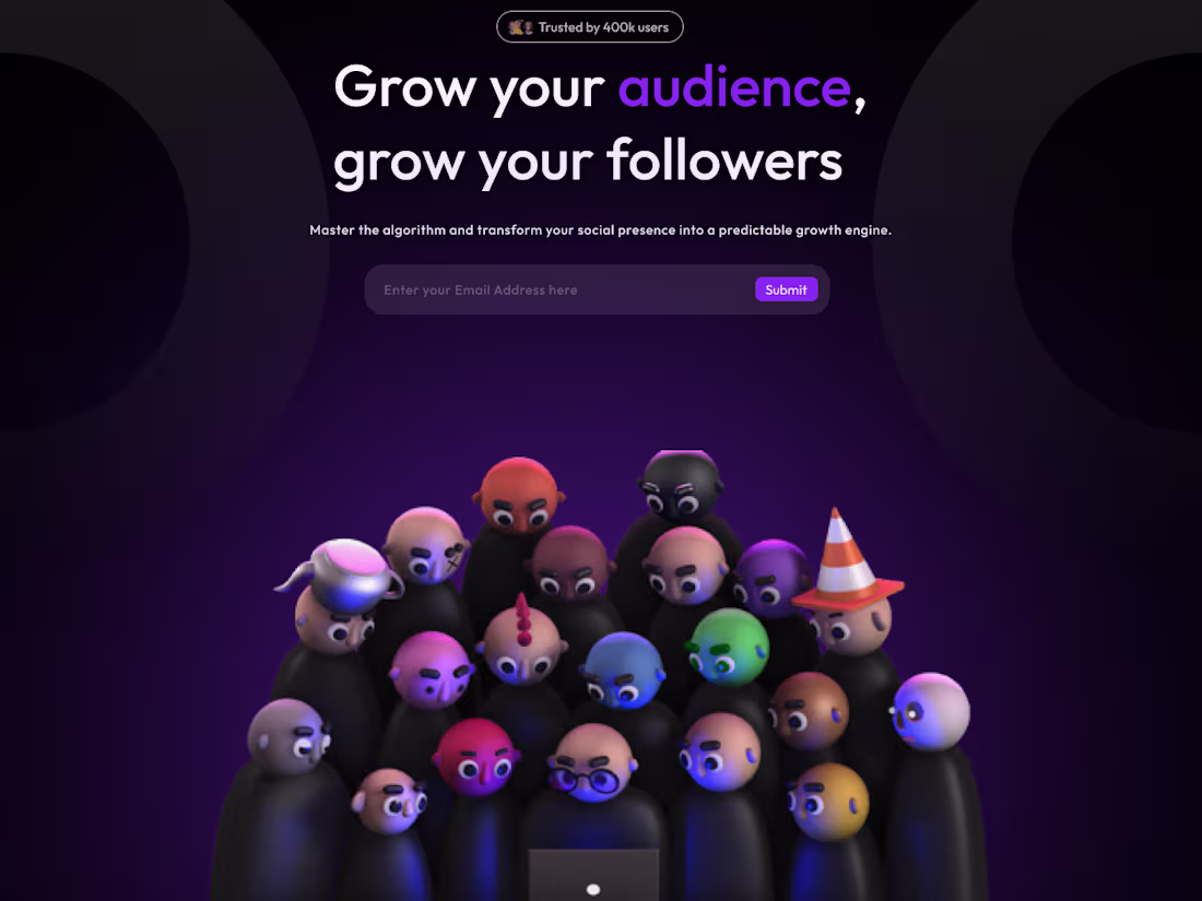Cover image for This dark-themed SaaS landing page