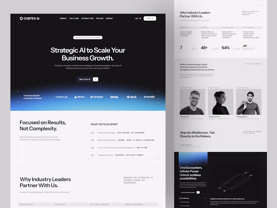 Cover image for Cortex AI B2B Platform Interface Design