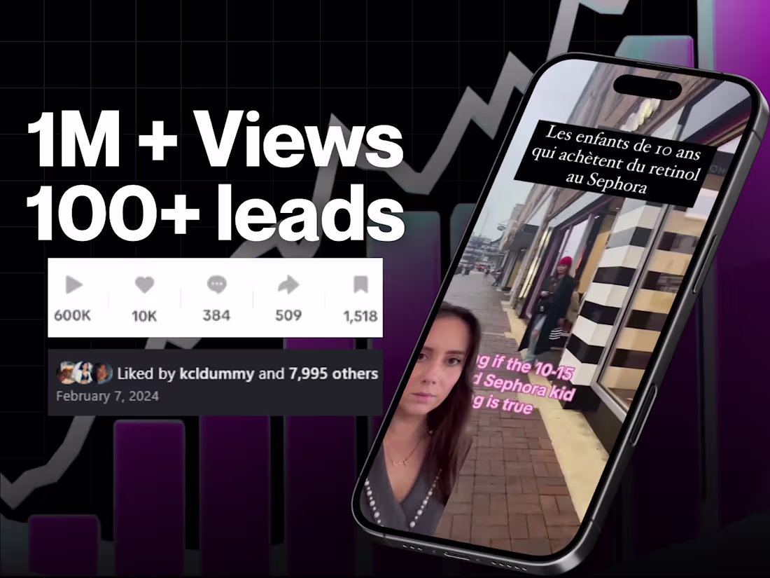 Cover image for 1M+ Views and 100+ Leads From One Viral Video