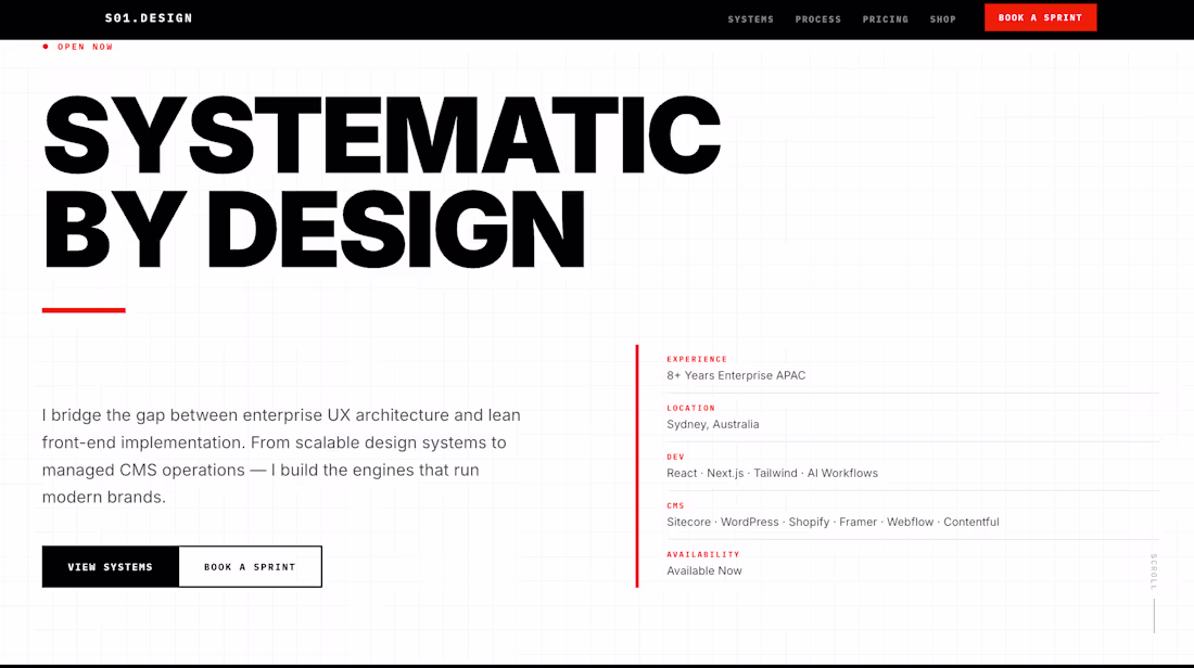 Cover image for Systematic by Design: My New Portfolio