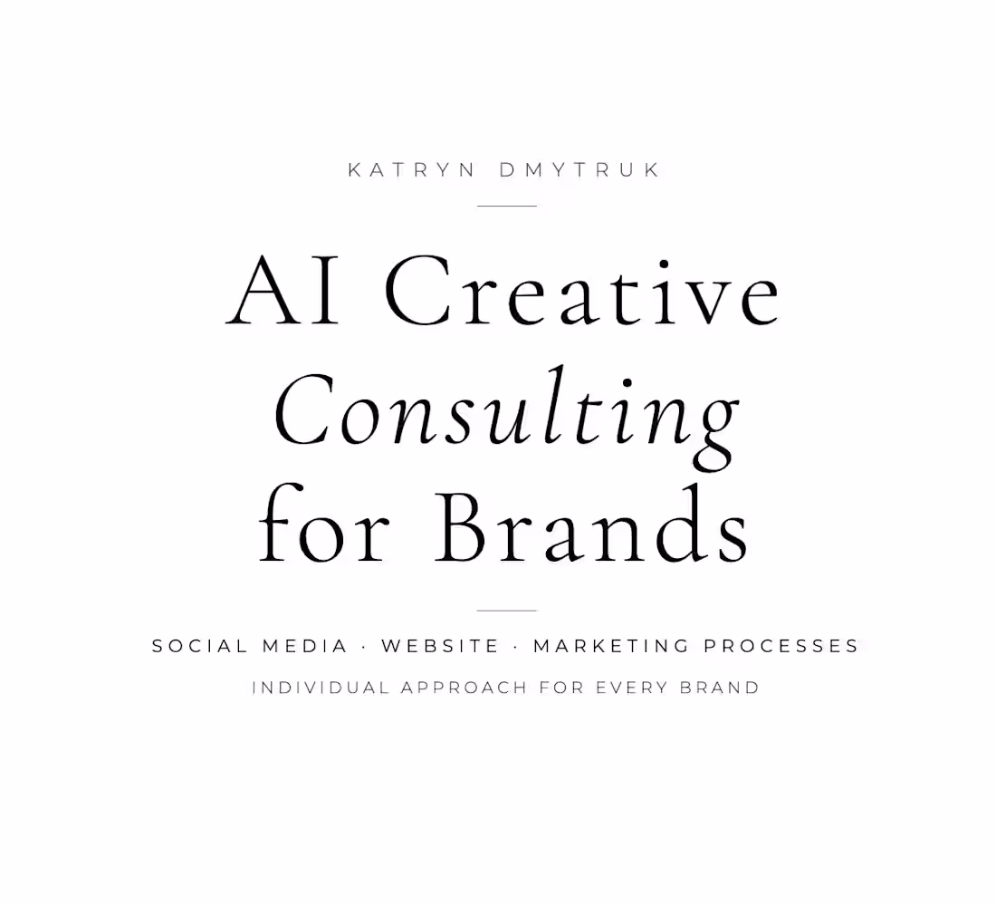 Cover image for AI creative consulting for brands