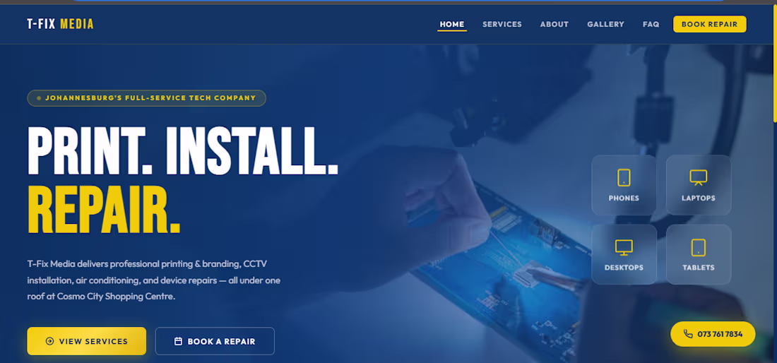 Cover image for :Responsive business website built for