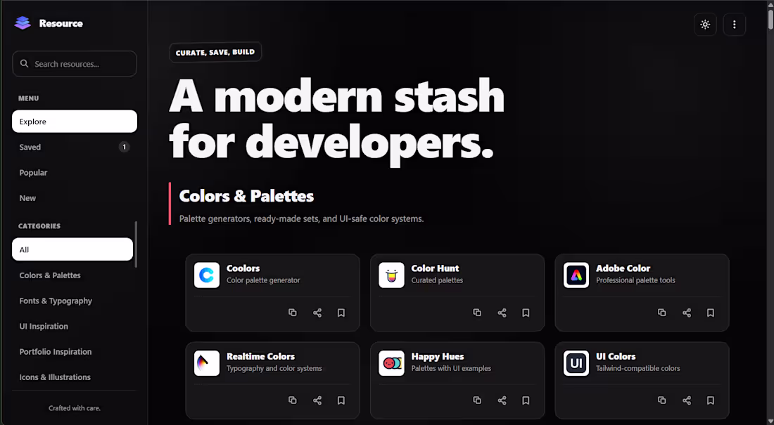 Cover image for A modern developer resource hub