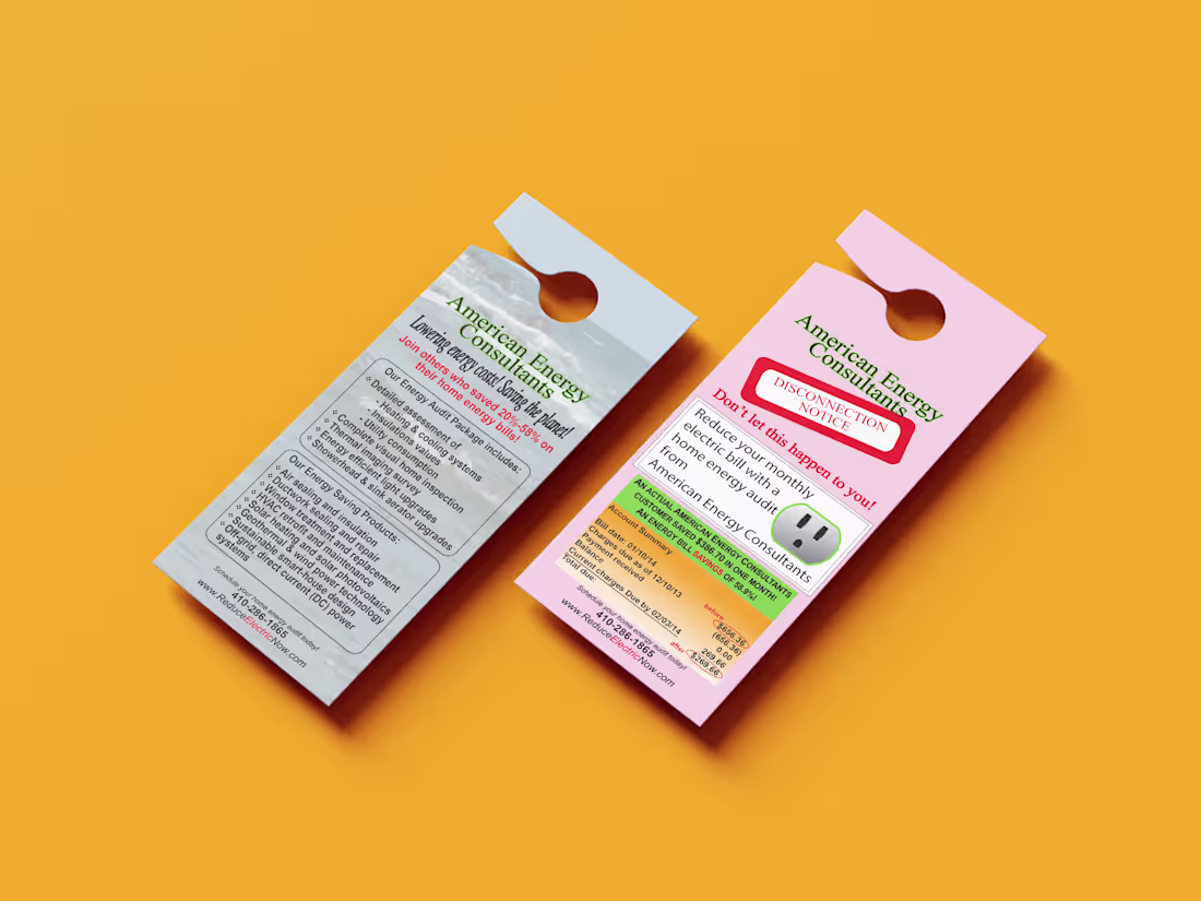 Cover image for Print ready door hanger design