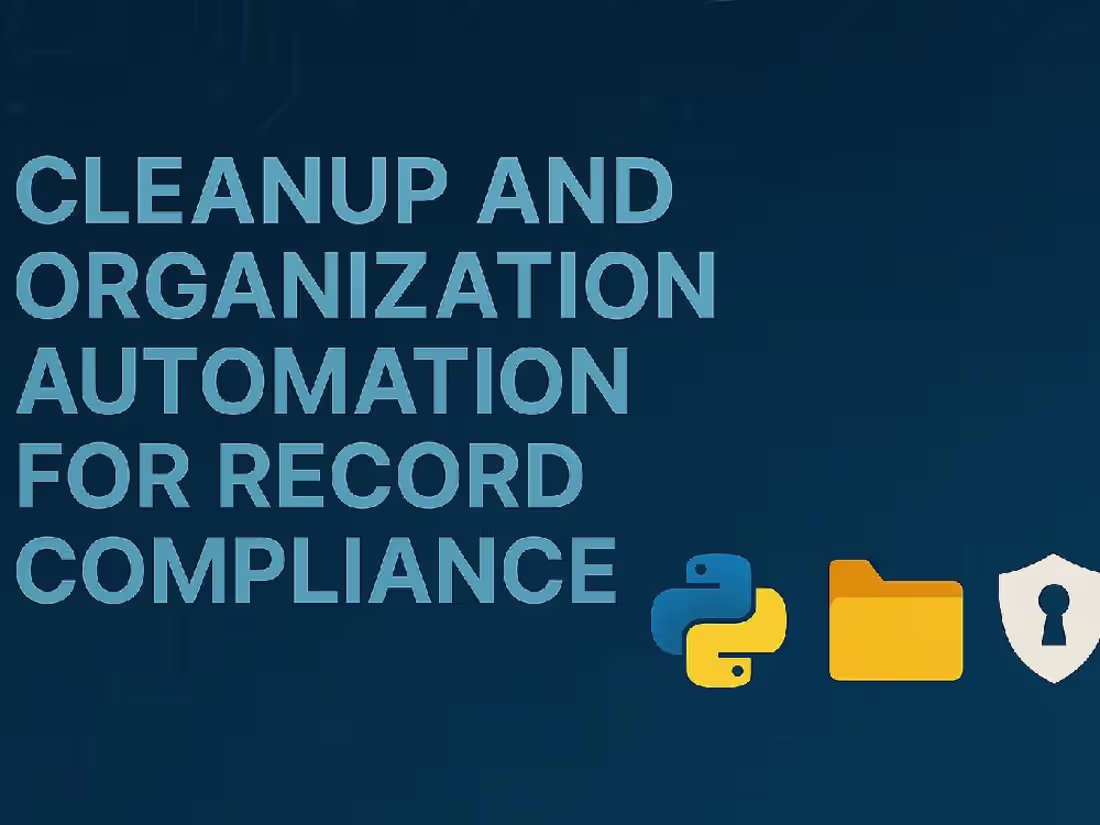 Cover image for Patient File Cleanup & Data