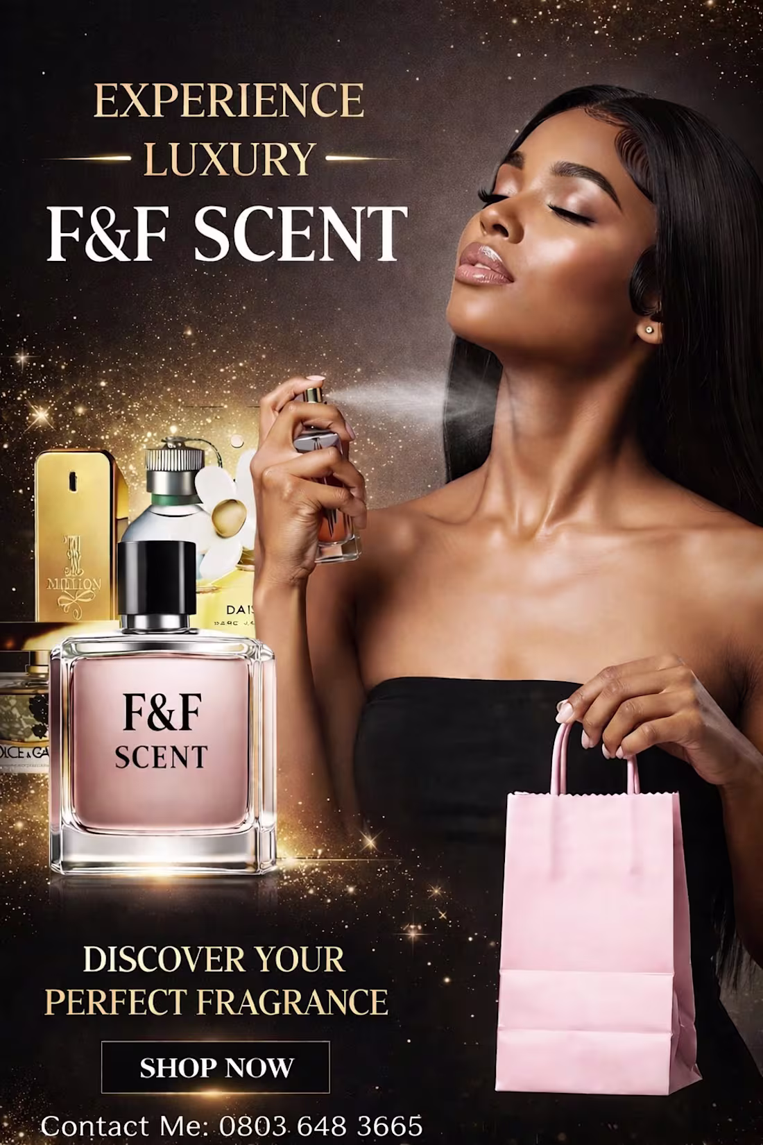 Cover image for beautiful perfume flyer create by