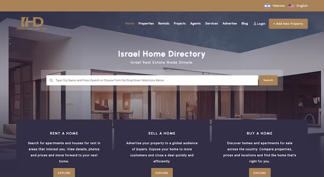 Cover image for Israel Home Directory is a
