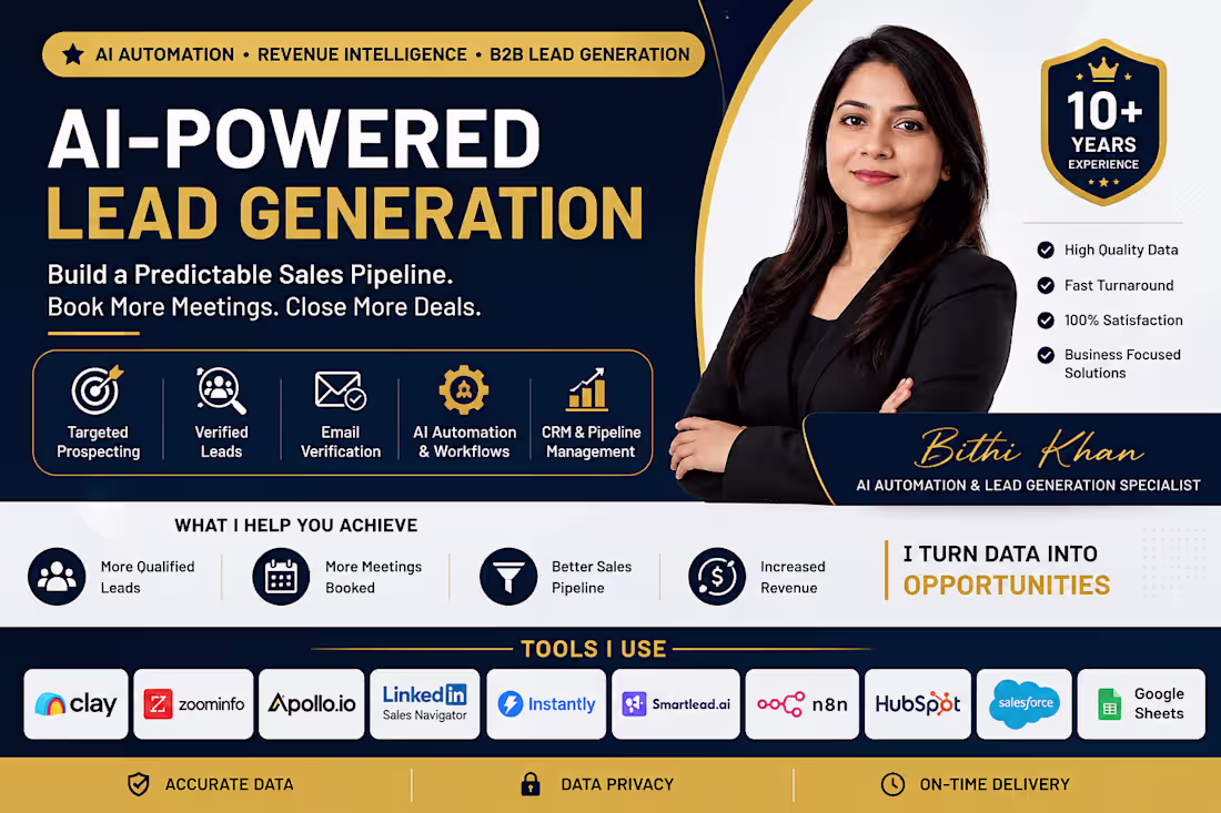 Cover image for AI-Powered B2B Lead Generation