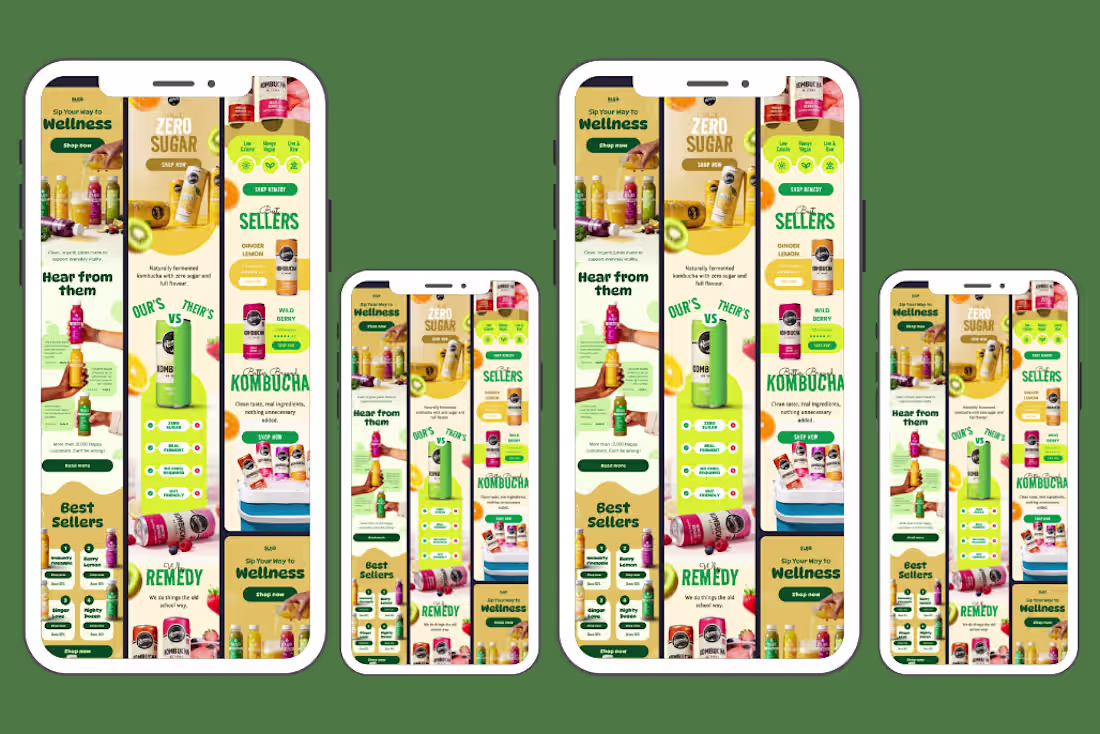 Cover image for Email Campaign Design & Klaviyo Automation for Beverage Brand