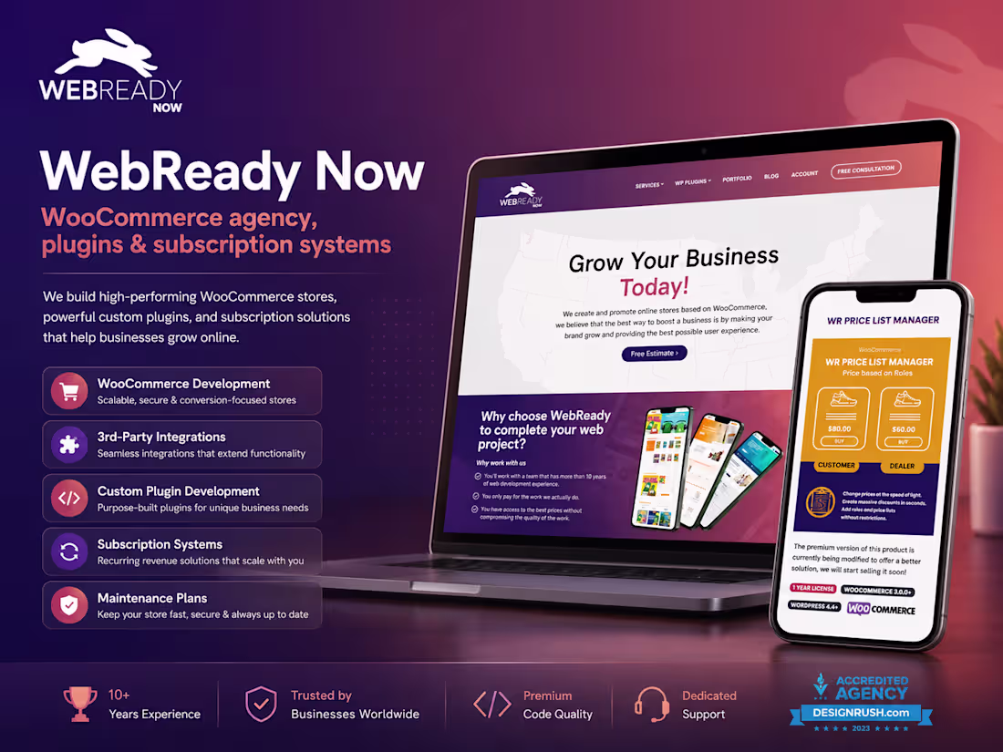 Cover image for WebReady Now is a WooCommerce-focused