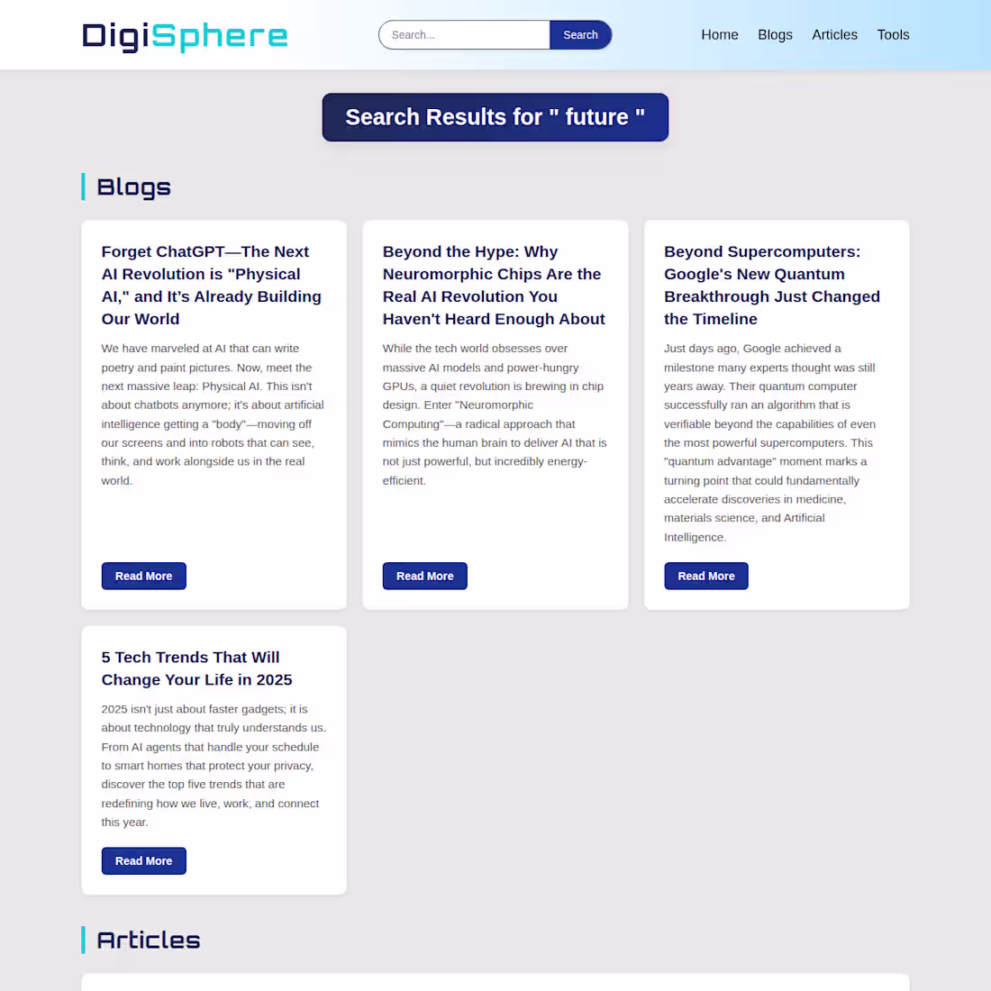 Cover image for Created a super clean, responsive and easy to navigate Full-...