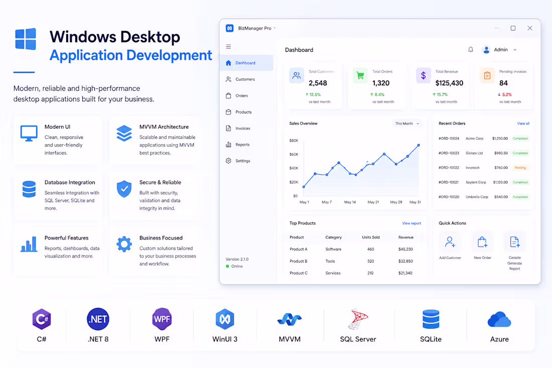 Cover image for Windows Desktop Application Development