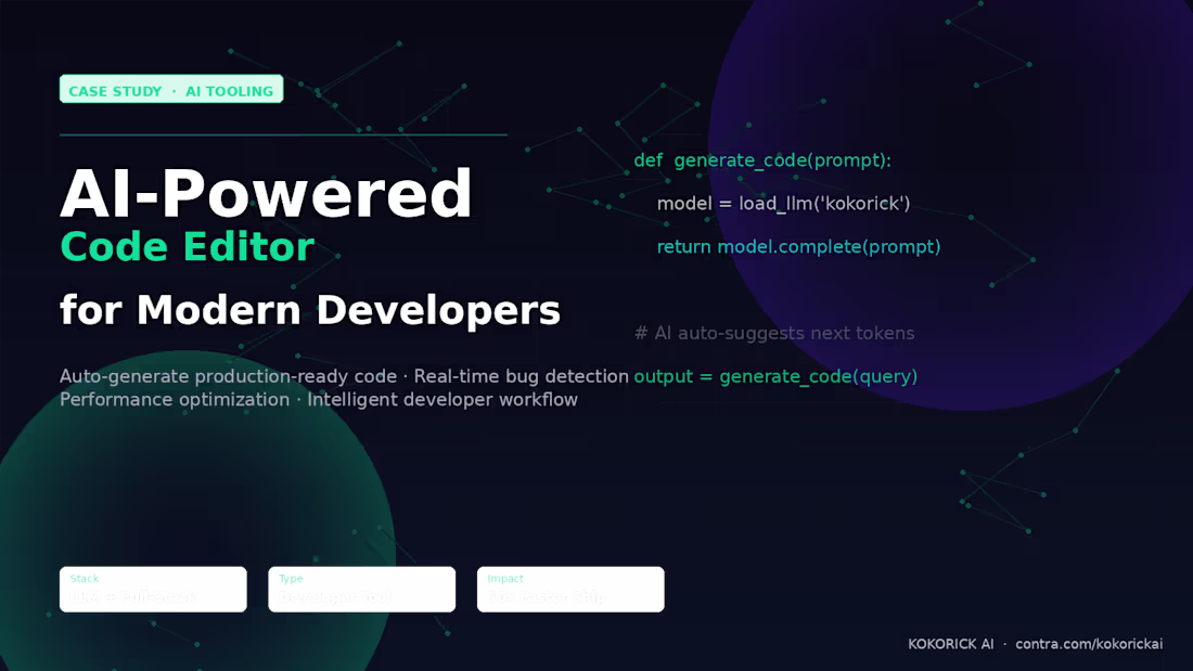 Cover image for AI-Powered Code Editor for Modern Developers