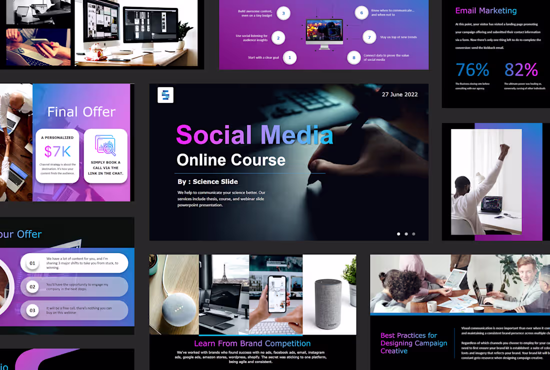 Cover image for Online Course Design for Science Slide Client