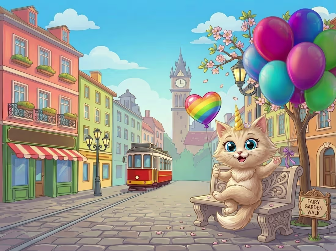 Cover image for Kitten's Magical City Adventure
