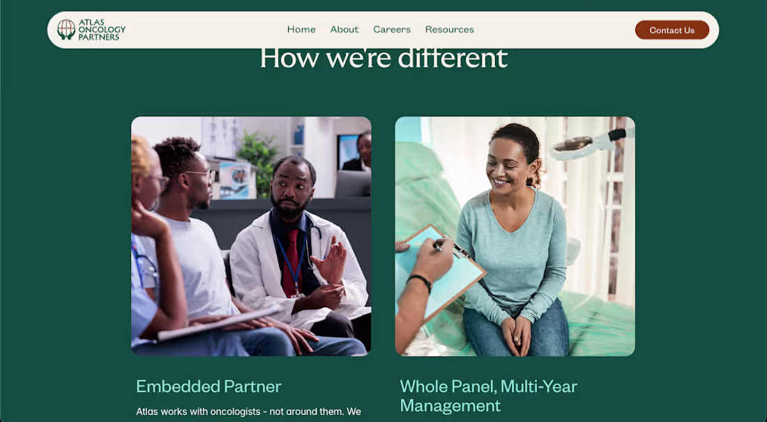 Cover image for Atlas Oncology Partners, A Healthcare Website development in...