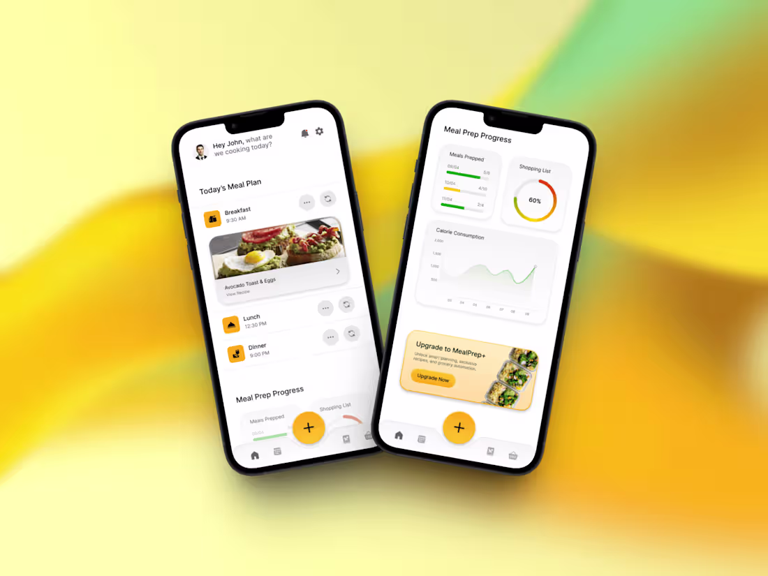 Cover image for MealPrep Pro - Mobile App Design