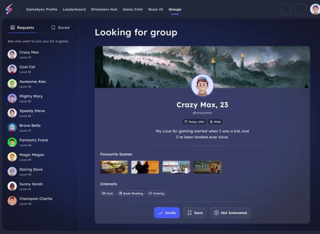 Cover image for GameSync Looking For Group