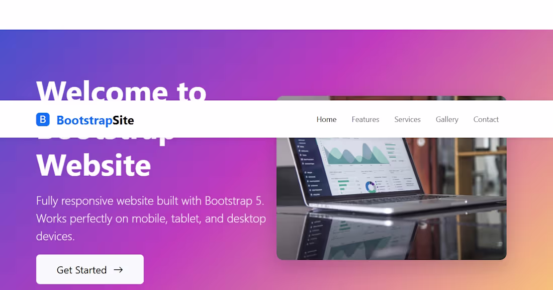Cover image for BootstrapSite