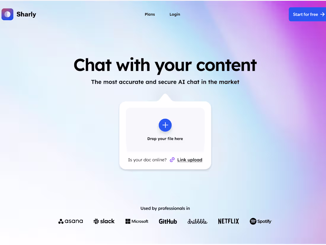 Cover image for Sharly AI Landing Page