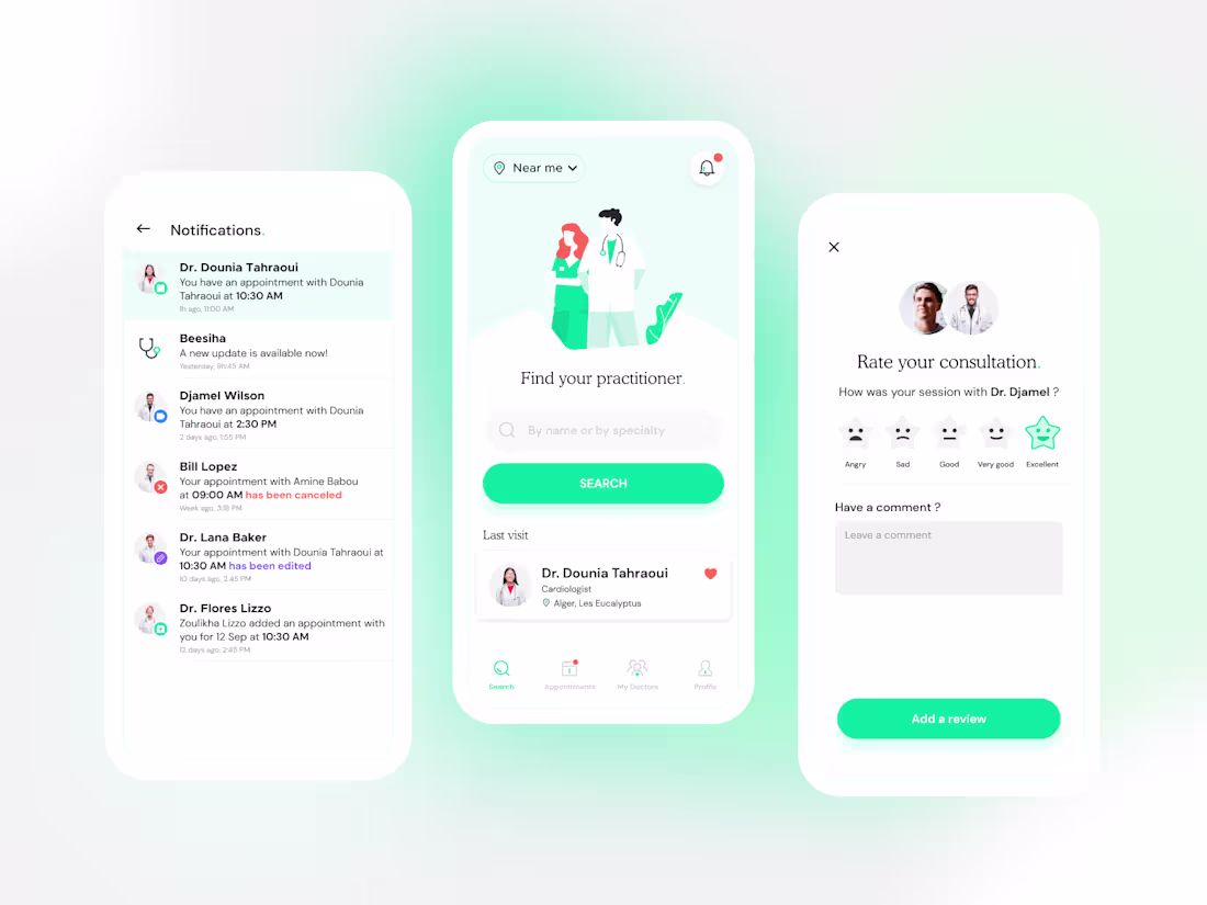 Cover image for Mobile app redesign - A healthcare app