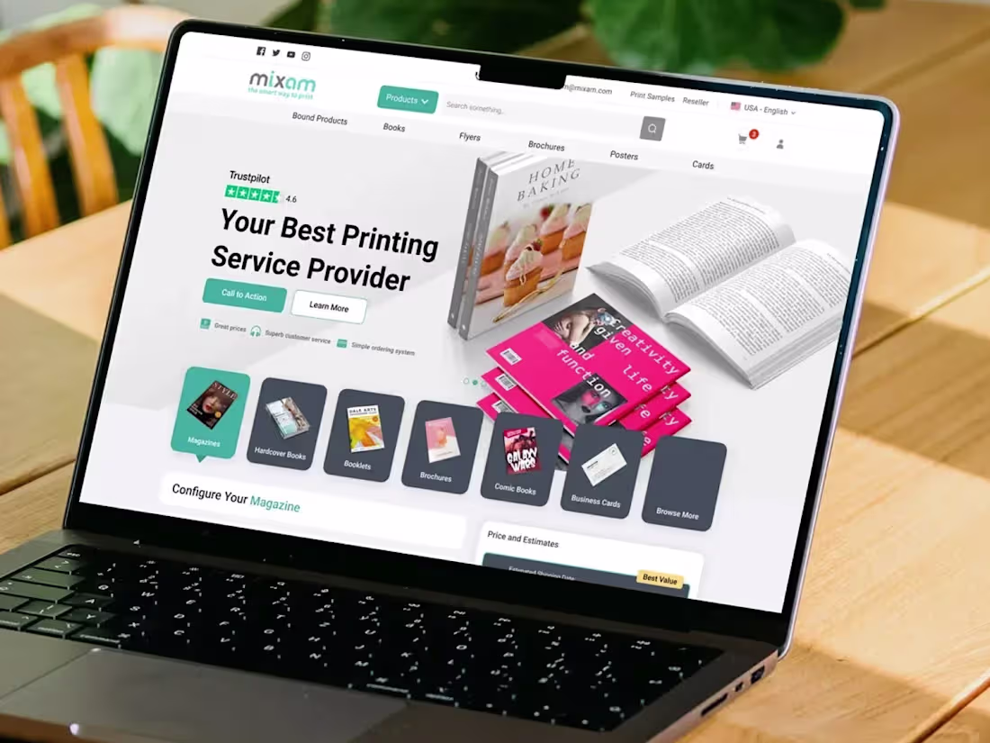 Cover image for Modernizing Online Print Services, UX