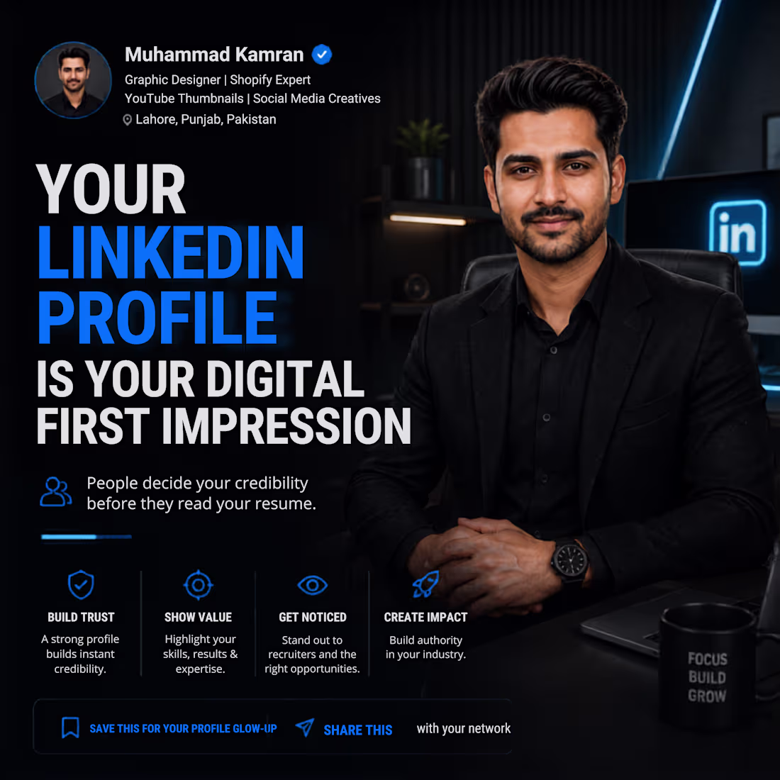 Cover image for I will design premium social media & personal branding posts