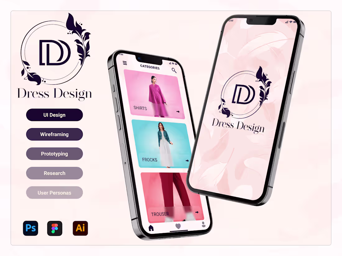 Cover image for 💡Dress Design App UI/UX👗