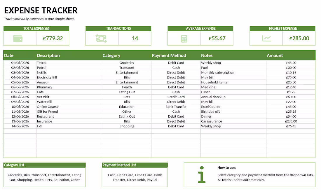 Cover image for Expense Tracker