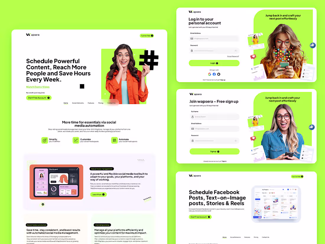Cover image for High-Converting Website Design for Social Media Services