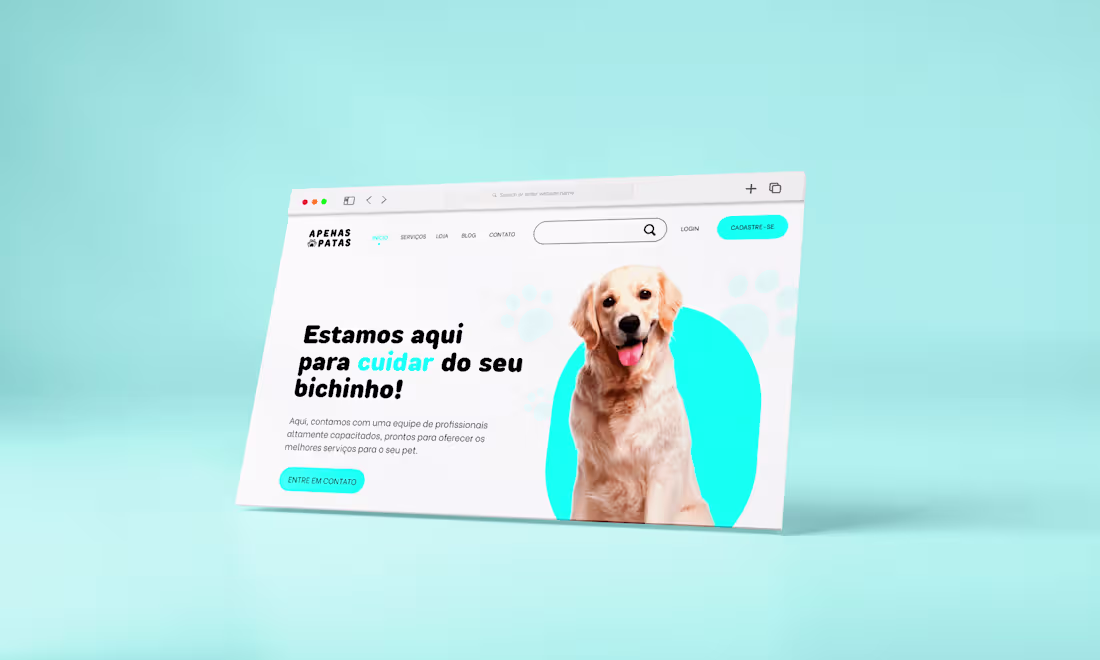 Cover image for Design UX/UI | Apenas Patas PetShop
