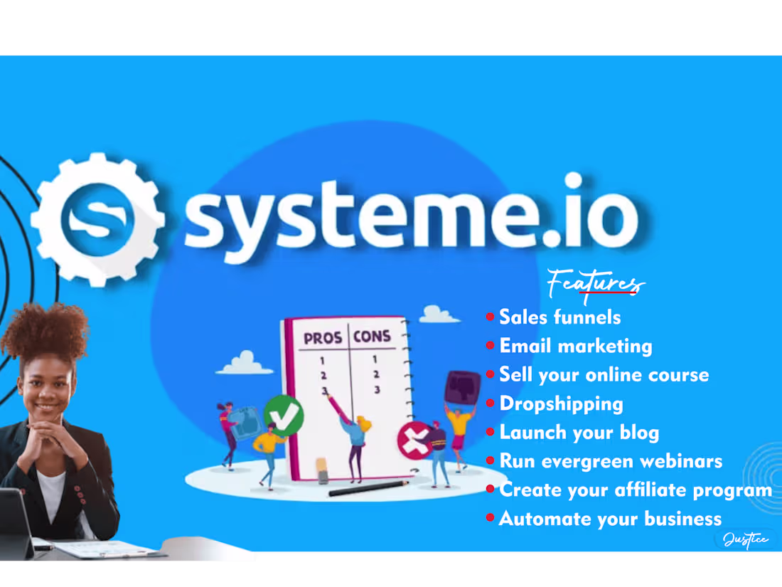 Cover image for 
I will build systeme io, sales funnel, landing page, sales page