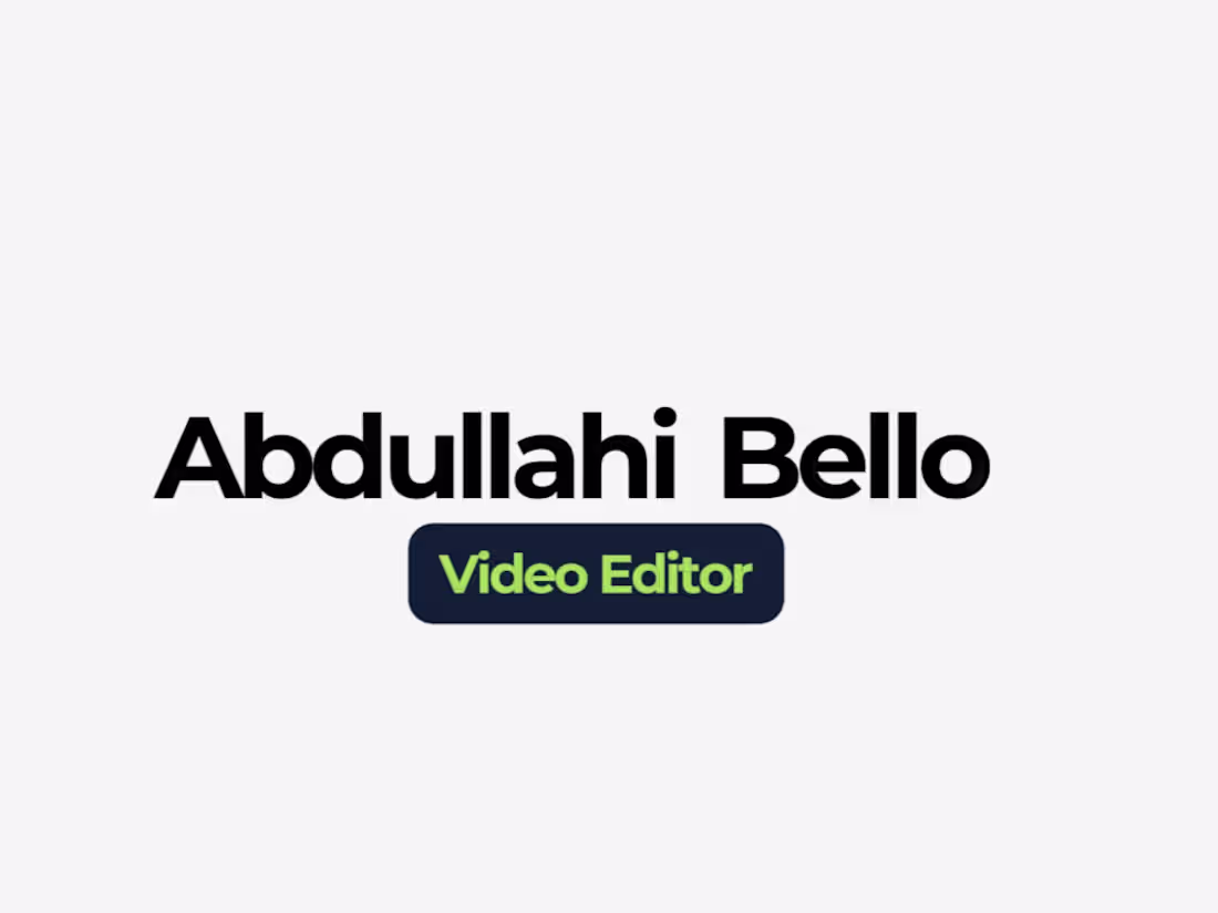 Cover image for Video Editor ShowReel- Interested in working together? Reach...