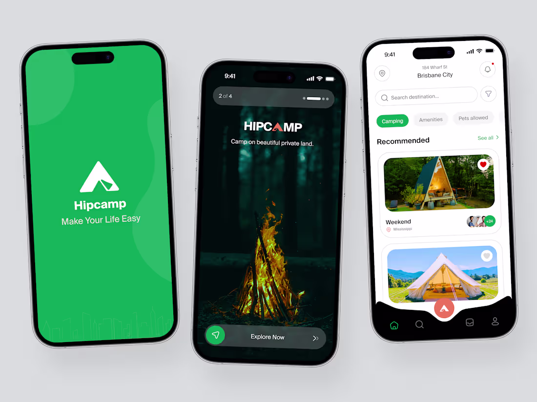 Cover image for Hipcamp Outdoor Stays App Development