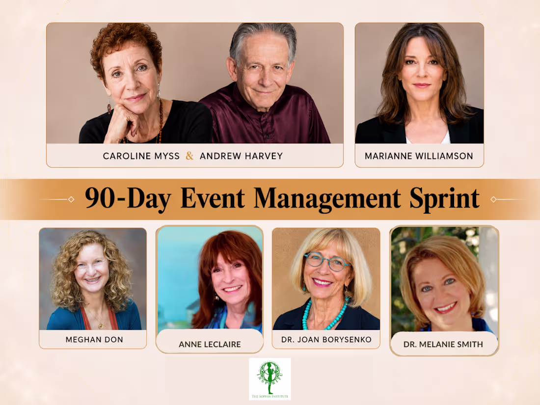 Cover image for 90 Day Event Management Sprint for The Sophia Institute