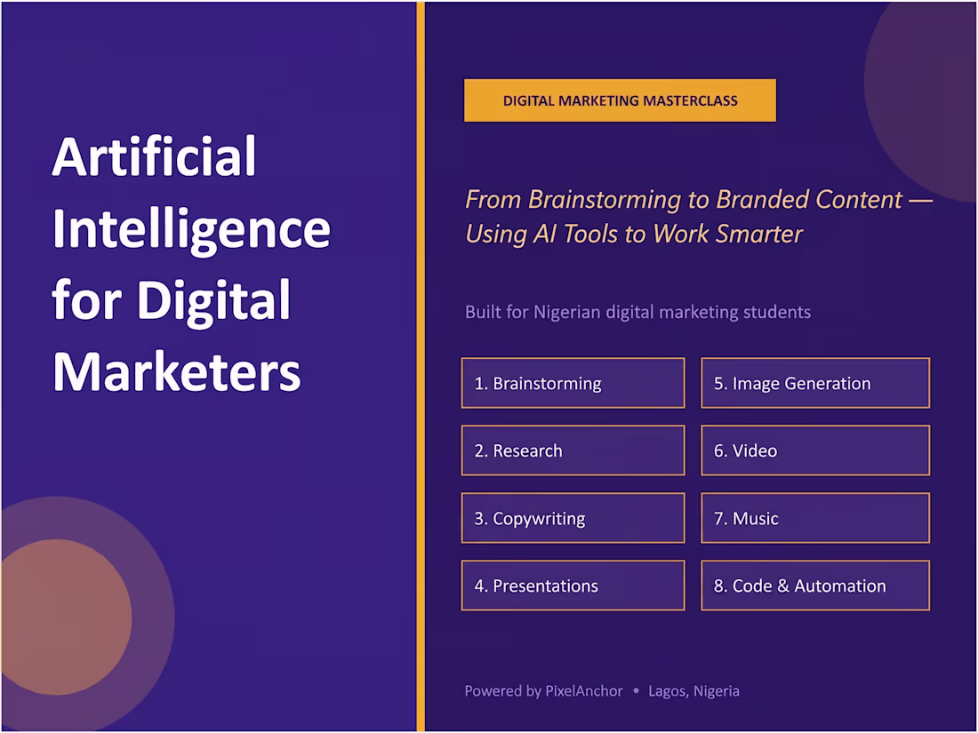 Cover image for AI for Digital Marketers —